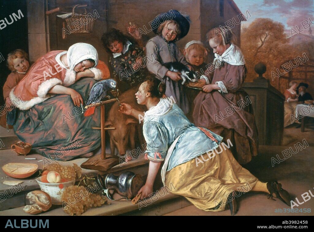 'The Effects of Intemperance', 1663-1665. Found in the collection of the National Gallery, London.