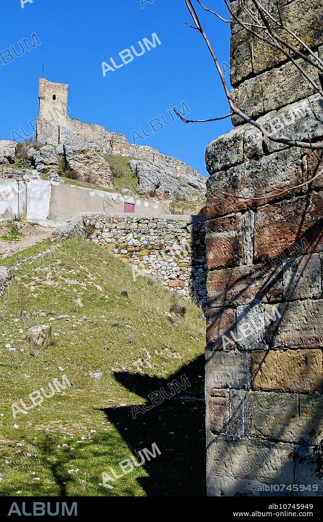 Tower of castle. Atienza. Guadalajara province, Spain.