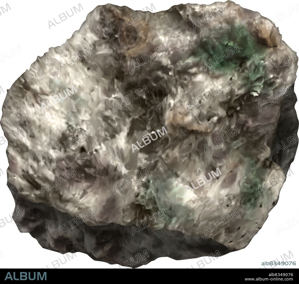 Slightly radioactive metal used as a raw material in the nuclear industry. It is found in the earth in the form of its ore (uranium dioxide).
