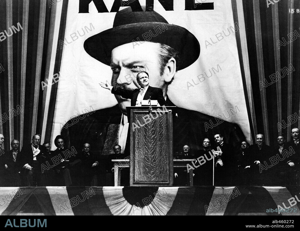 ORSON WELLES en CIUDADANO KANE, 1941 (CITIZEN KANE), dirigida por ORSON WELLES. Copyright RKO.