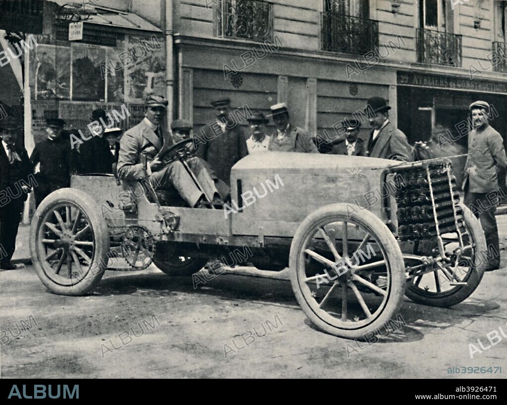 Jarrott before the beginning of the Race of Death', 1937. Charles Jarrott (1877?1944), English racing car driver and businessman. From Sir Malcolm Campbell's Book of Famous Motorists, edited by Sir Malcolm Campbell. [Blackie & Son Limited, London and Glasgow, 1937].