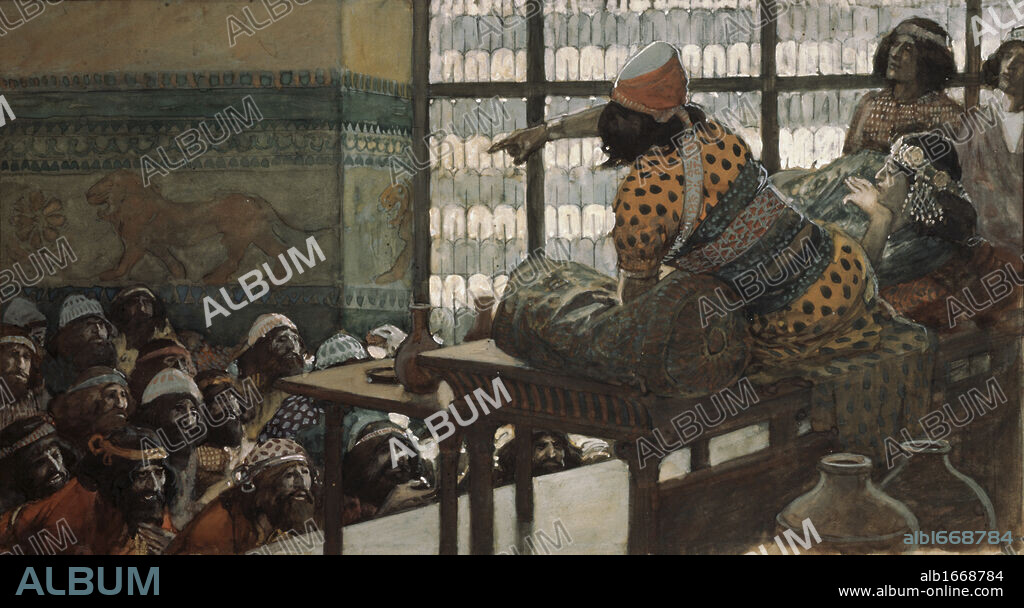 The Feast of Adoni-Bezek  James Tissot  (1836-1902 French)  Jewish Museum, New York City.