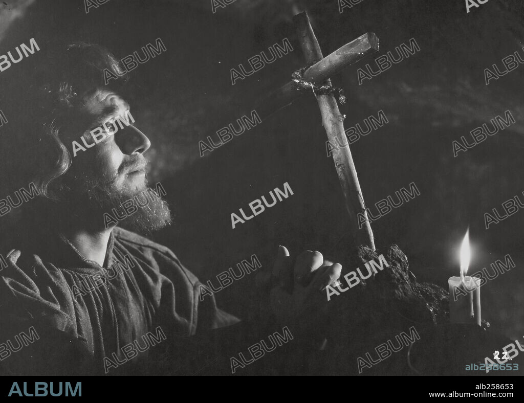 RAFAEL DURAN in LOYOLA, THE SOLDIER SAINT, 1949 (EL CAPITAN DE LOYOLA), directed by JOSE DIAZ MORALES. Copyright CALDERON.