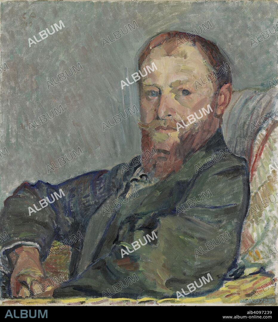 CUNO AMIET. Portrait of Giovanni Giacometti (1868-1933).