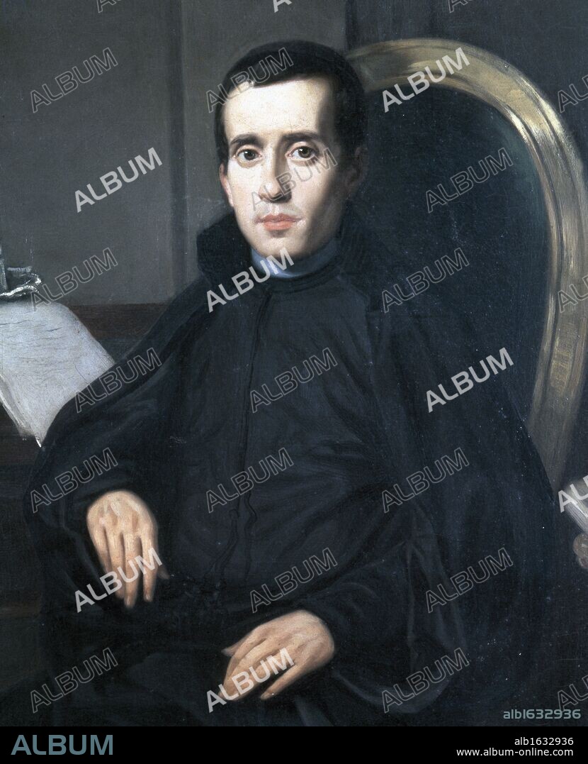 BALMES, Jaime (Vic, 1816-1848). Filósofo y periodista. Impulsor del escolasticismo en la Península y fuera de ella. Sus obras principales son: "Cartas a un escéptico en materia de religión" (1844), "El criterio (1843) y "Filosofía fundamental" (1846). Academia de la Historia. Madrid. España.