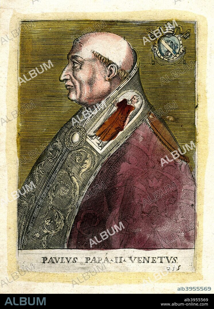 Pope Paul II. Born Pietro Barbo, Paul (1417-1471) was pope from 1464 until his death.