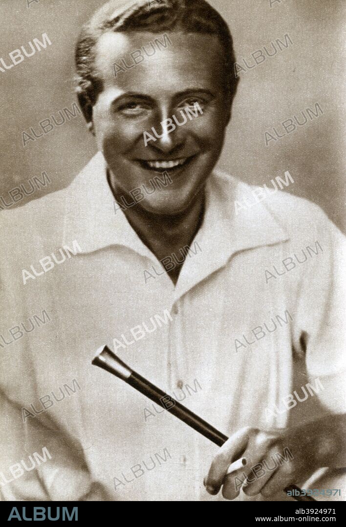 Willy Fritsch, German actor, 1933. Fritsch (1901-1973) was a popular leading man in German silent motion-pictures, and the father of actor Thomas Fritsch.
