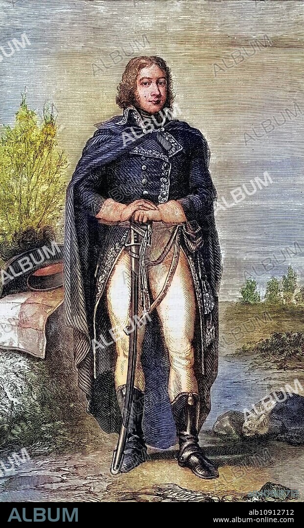 Louis-Lazare Hoche (born 25 June 1768 in Montreuil died 19 September 1797 in Wetzlar) was a French general de division of the revolutionary period, Historical, digitally restored reproduction from a 19th century original, Record date not stated