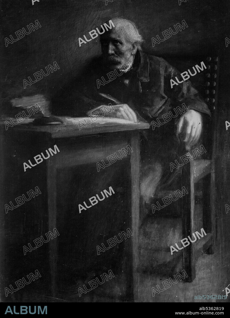 ALEIX CLAPES PUIG. Portrait of Josep Maria Bocabella Verdaguer, promoter of the Sagrada Familia temple, painted at the behest of Gaudí (1893-1895).