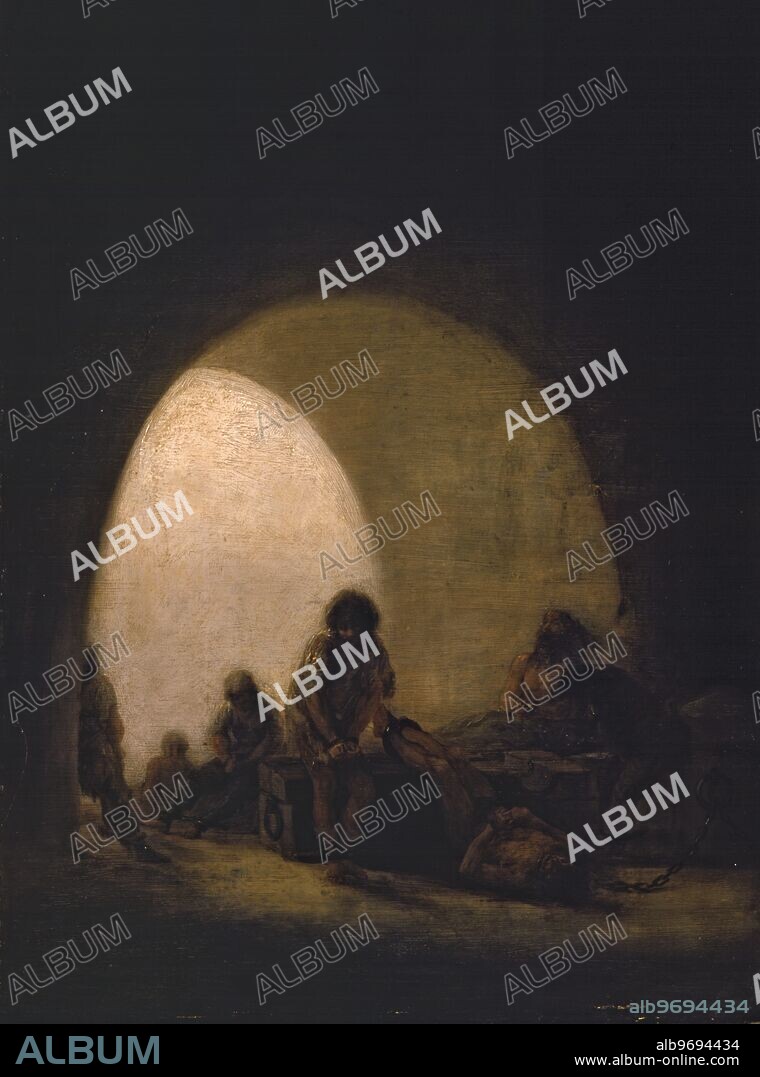 Interior of the Jail, 1793-94 (oil on canvas) . Artist Goya y Lucientes, Francisco Jose de (1746-1828) . The Bowes Museum, Barnard Castle, County Durham, UK . Francisco JosÃ© de Goya y Lucientes (March 30, 1746 - April 16, 1828) was a Spanish painter and engraver.. Â©TopFoto.