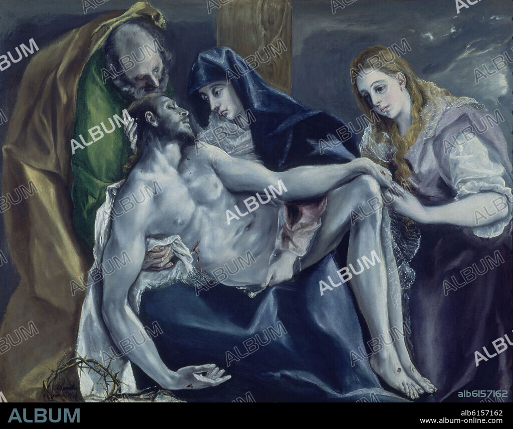 EL GRECO. LA PIEDAD- 1578/85- O/L 120x145- MANIERISMO ESPAÑOL.