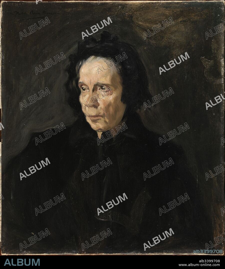 Pablo Picasso / 'Portrait of aunt Pepa', 1896, Oil on canvas, 57,5 x 50,5 cm, MPB 110.010.