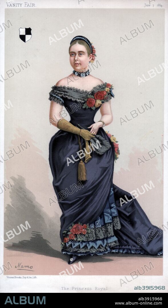 'The Princess Royal', 1884. Portrait of Princess Victoria Adelaide Mary (1840-1901), daughter of Queen Victoria, from Vanity Fair, (7 June 1884).
