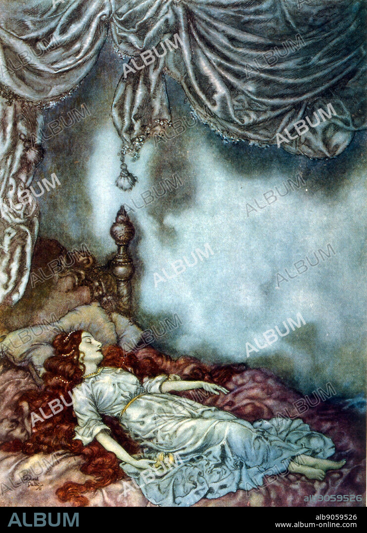 Sleeping Beauty, illustration by Edmund Dulac 1912.