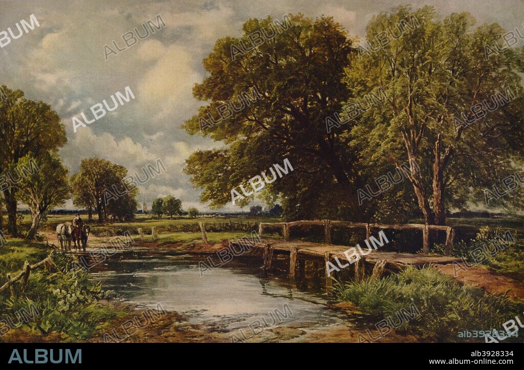 'The Ford', 1890, (1938). Painting held at the Cheltenham Art Gallery & Museum, Cheltenham. From A Catalogue of the Pictures and Drawings in the collection of Frederick John Nettleford, Volume IV, by C. Reginald Grundy and F. Gordon Roe. [Emrose and Sons Ltd., London and Derby, 1938].