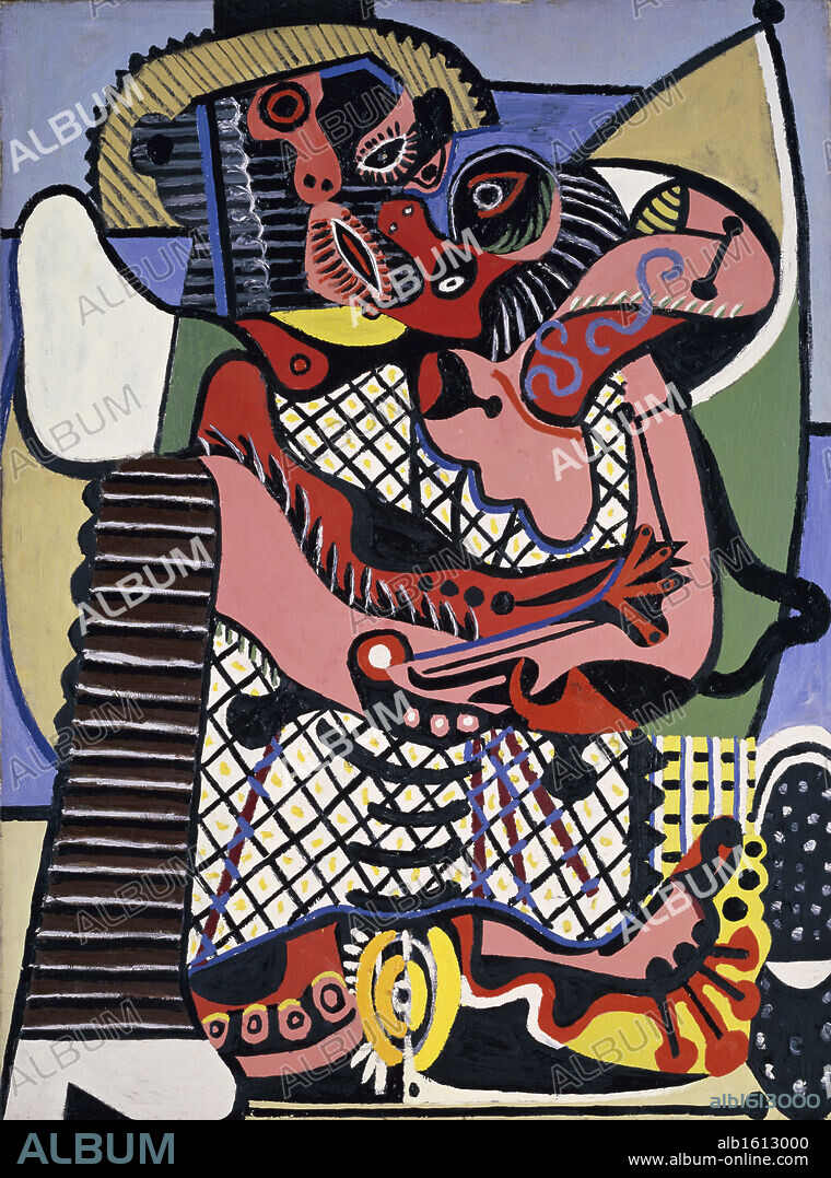 The Kiss by Pablo Picasso, 1925, 1881-1973, France, Paris, Musee Picasso.