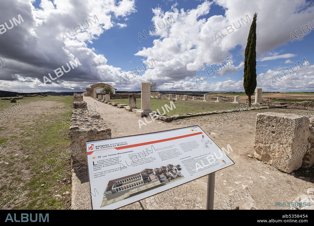 Termas Monumentales, parque arqueológico de Segóbriga, Saelices, Cuenca, Castilla-La Mancha, Spain.