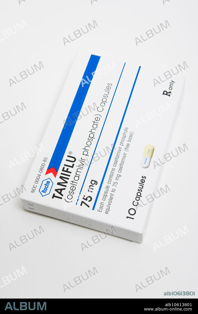 Editorial use only . Tamiflu (oseltamivir phosphate), an antiviral medication used to treat influenza A and influenza B including swine flu and avian flu. It is manufactured by Hoffmann - La Roche.