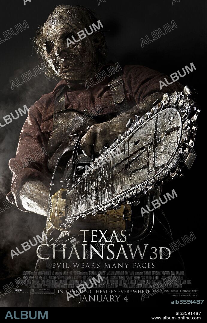 Poster of TEXAS CHAINSAW 3D, 2013, directed by JOHN LUESSENHOP. Copyright LIONSGATE.