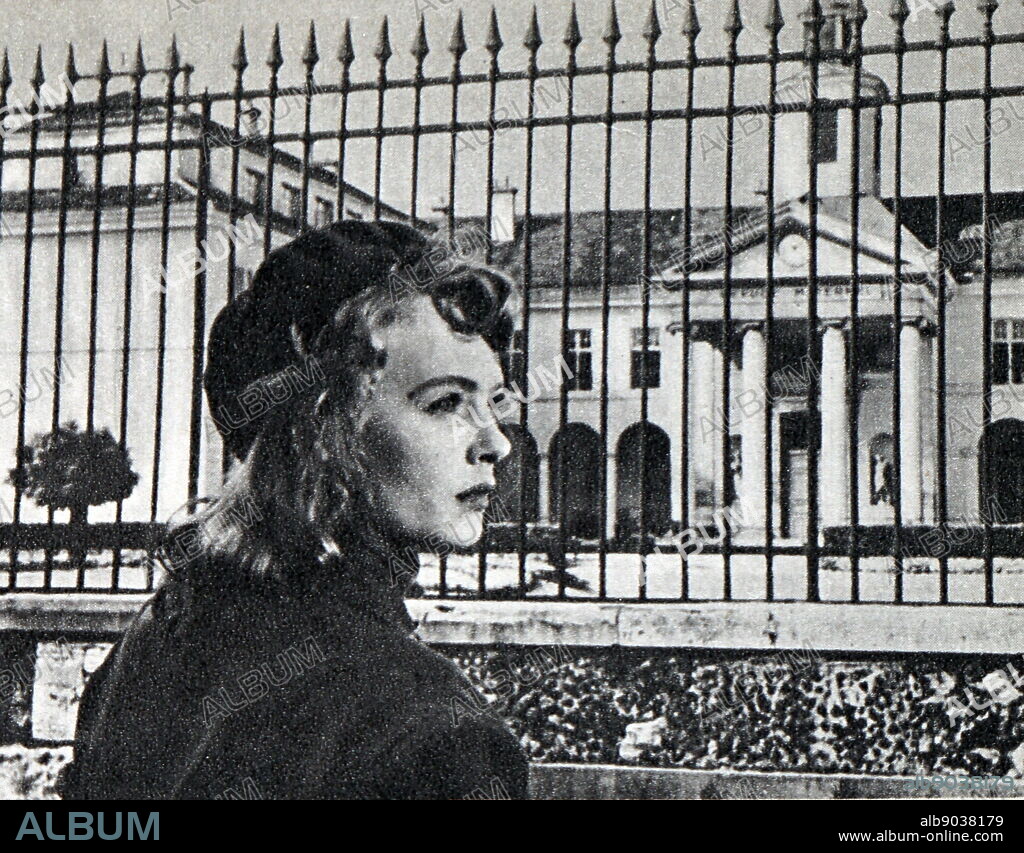 Film still of Etchika Choureau (1929-) from 'Children of Love'.