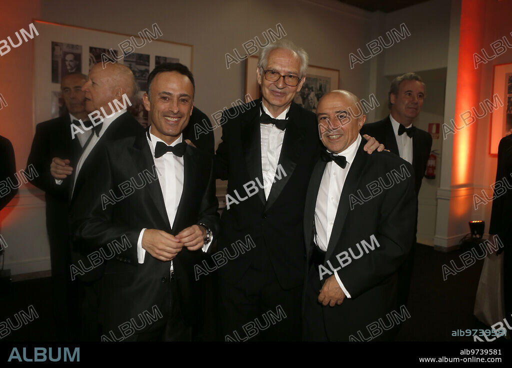 Madrid 5-11-2013 Premios Mariano de Cavia, Luca de tena y Mingote en la casa de Abc....Foto:Angel de Antonio,Jaime Garcia,Ernesto agudo y Eduardo de san Bernardo....Archdc.