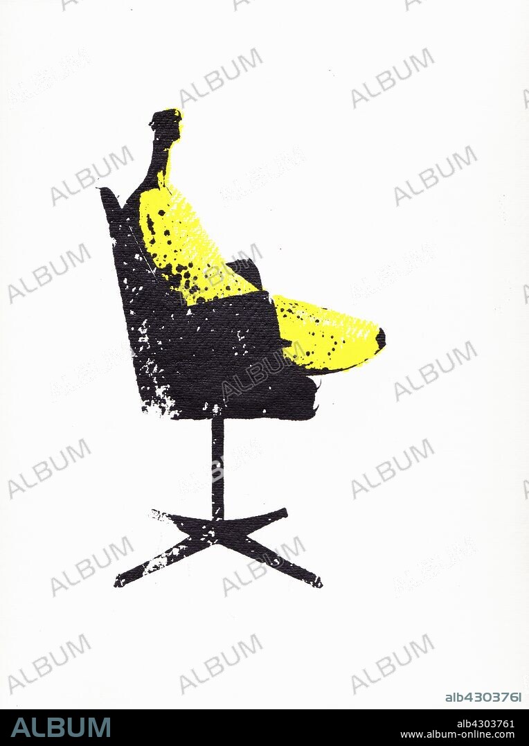 Top banana sitting in manager's chair.