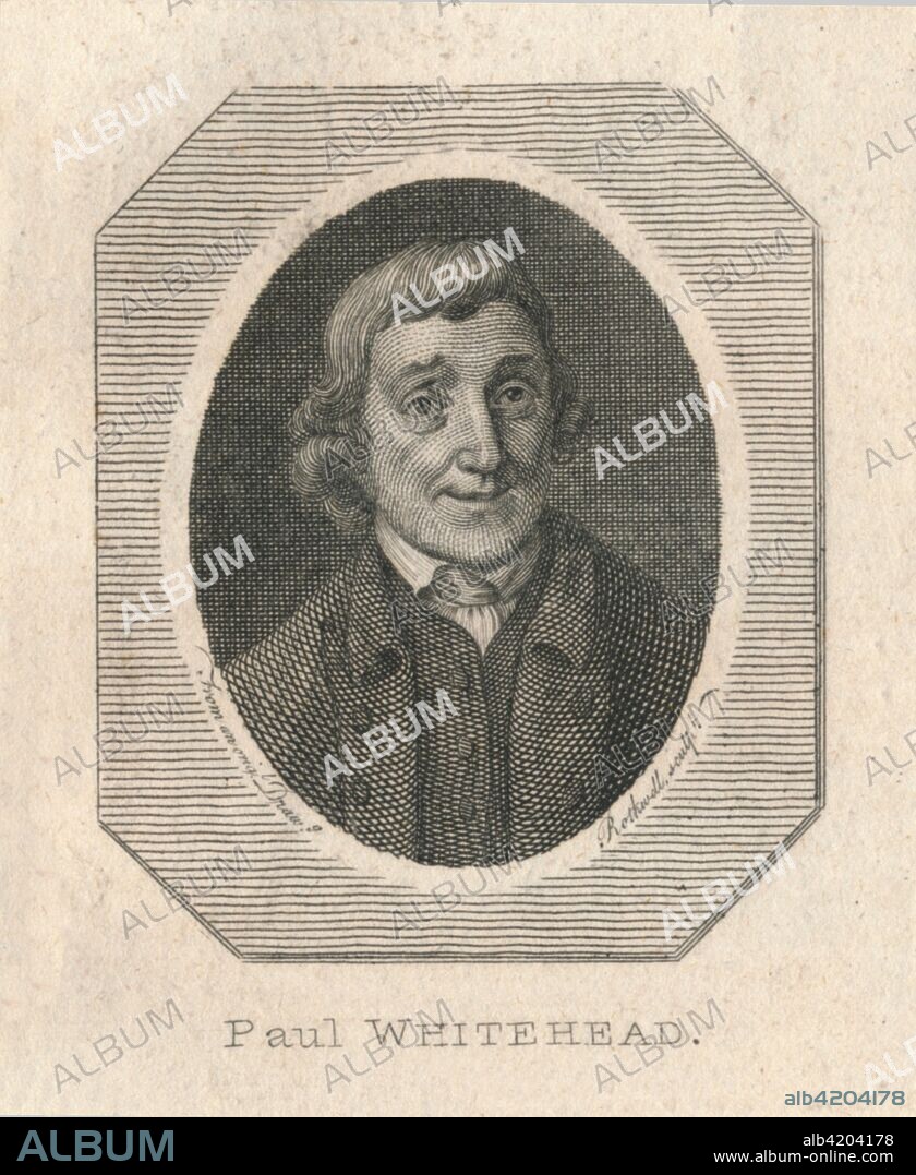 'Paul Whitehead', c1800. Portrait of English satirist Paul Whitehead (1710-1774), Secretary of the infamous Hell-Fire Club. It is said that in 1781 his ghost appeared at West Wycombe and was seen beckoning and signalling.