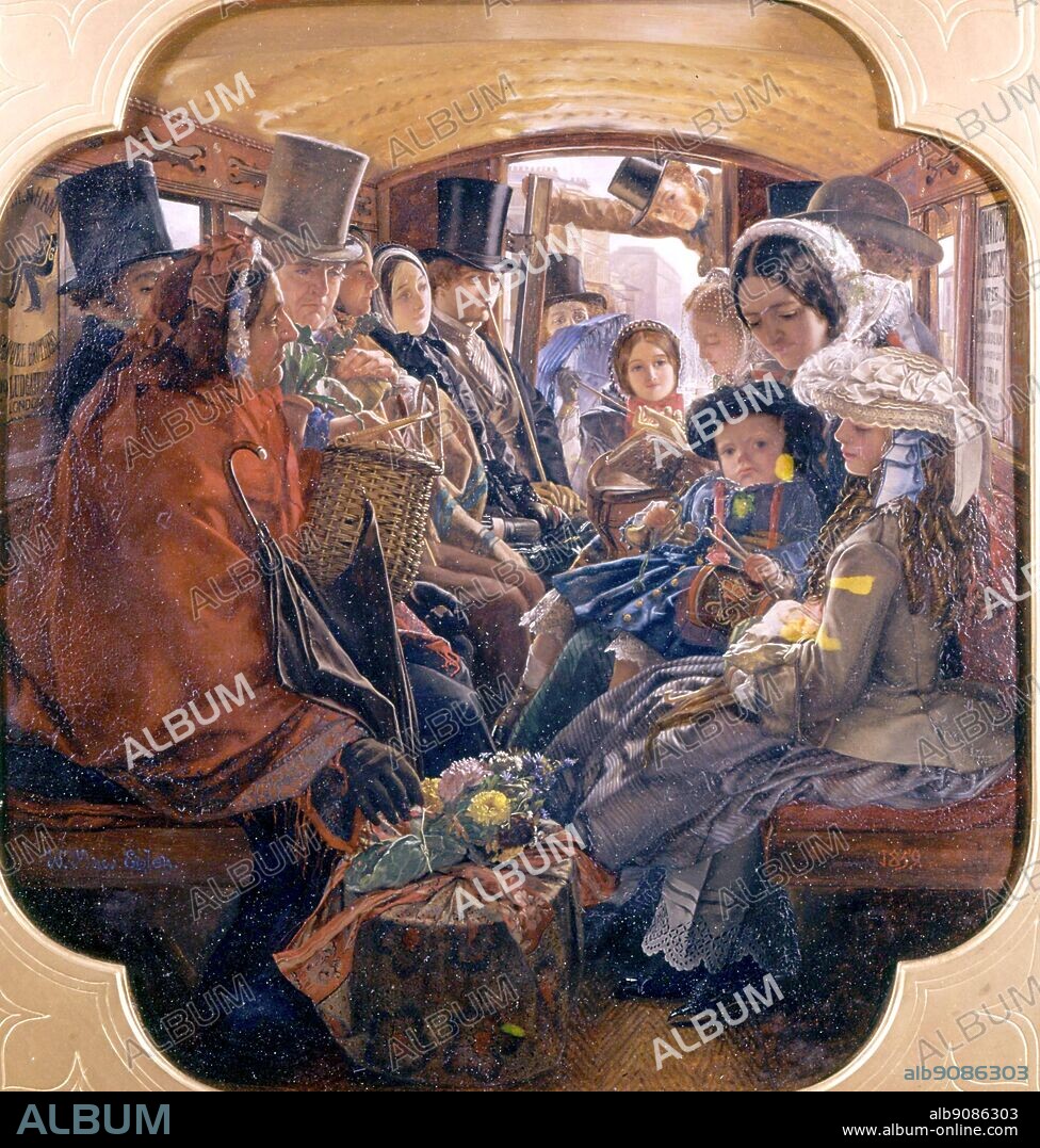 Omnibus Life in London 1859 by William Maw Egley.
