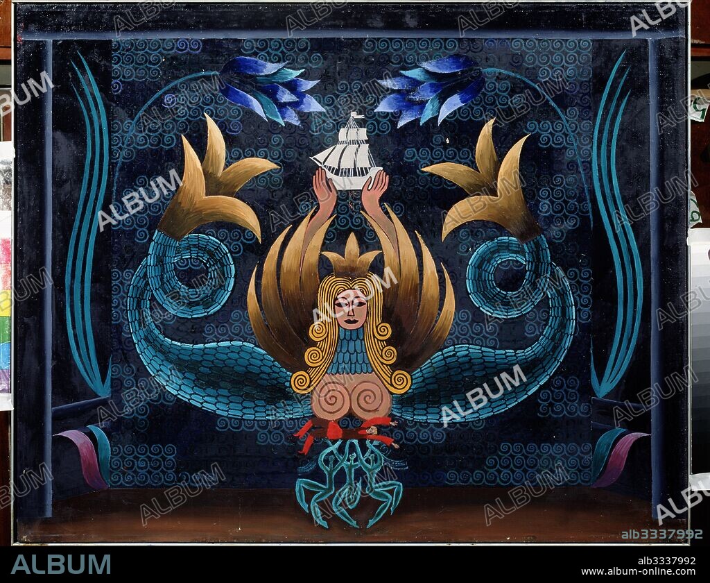 BORIS ASAFOVICH MESSERER. Set design for the ballet Lefthander by B. Alexandrov.