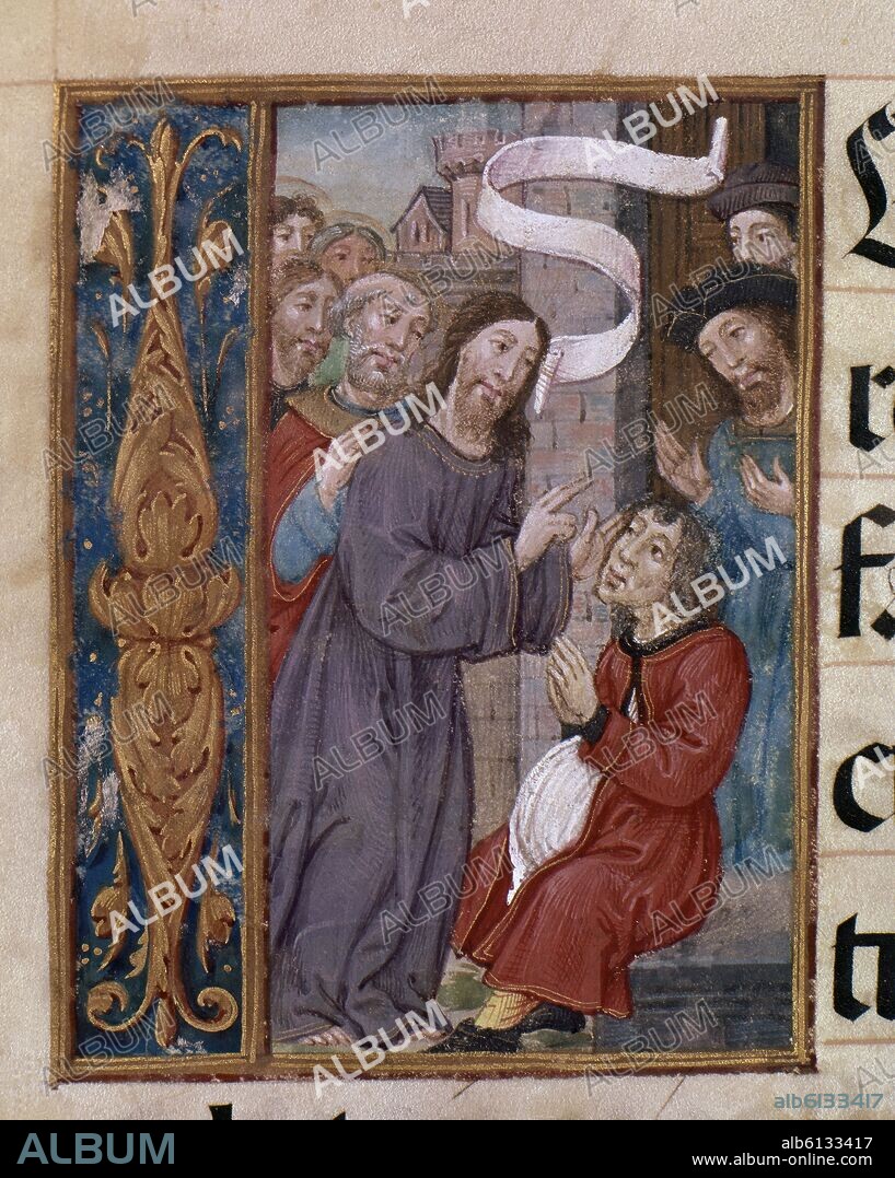 EVANGELIARIO-JESUS CURA AL ENFERMO HIDROPICO.