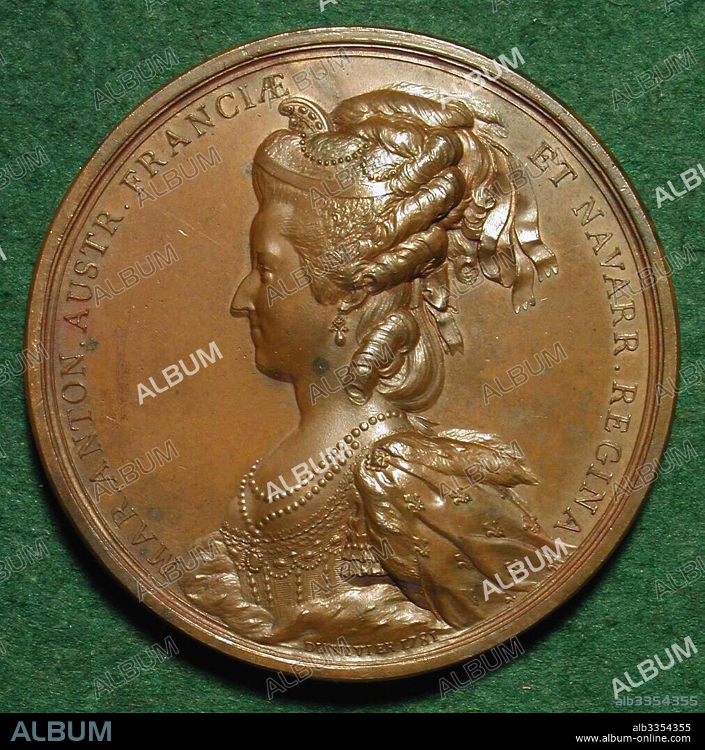 PIERRE-SIMON-BENJAMIN DUVIVIER. Medal Marie Antoinette.