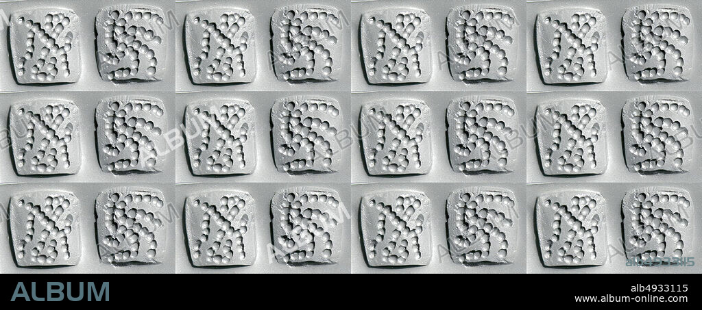 Stamp seal, Bactria-Margiana Archaeological Complex, Bronze Age, Date ca. late 3rdearly 2nd millennium B.C., Bactria-Margiana, Bactria-Margiana Archaeological Complex, Lapis lazuli, 0.87 x 0.91 x 0.31 in. (2.21 x 2.31 x 0.79 cm), Stone-Stamp Seals.