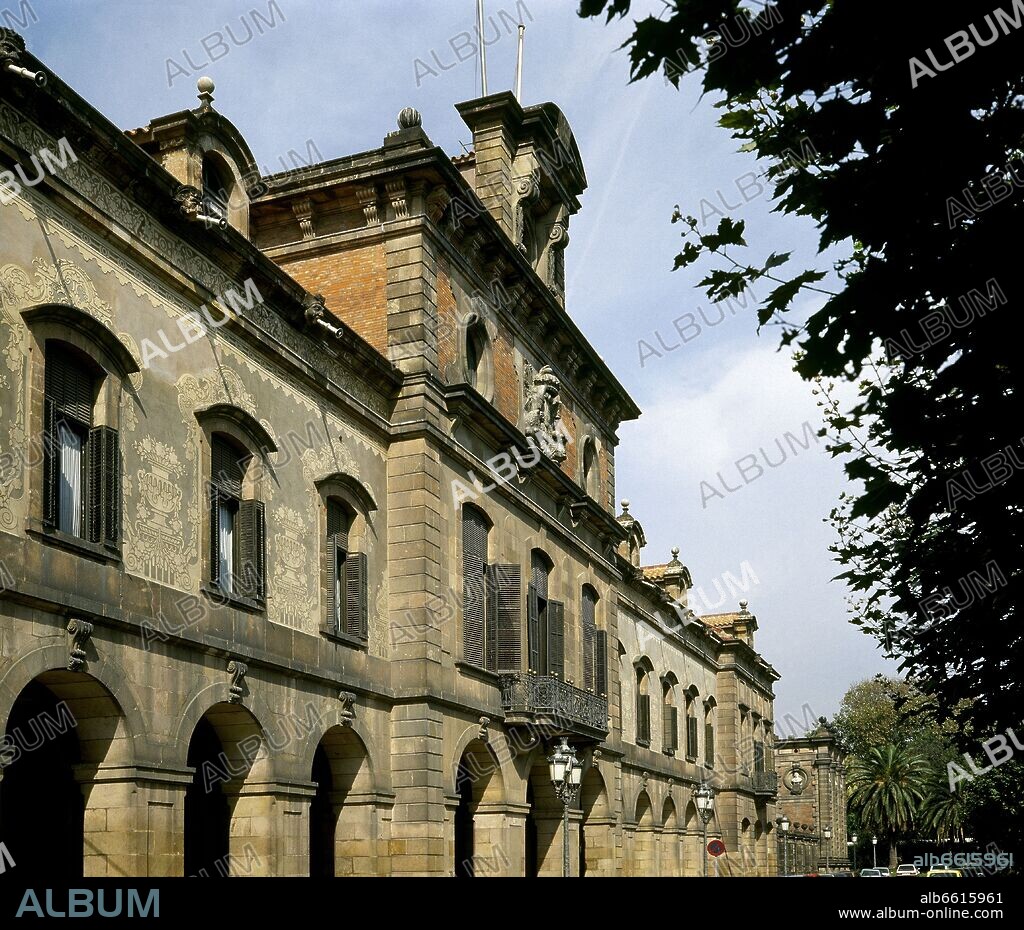 JORGE PROSPERO DE VERBOOM (1665-1744). PARLAMENTO CATALAN- ANTIGUA RESIDENCIA DEL GOBERNADOR Y MUSEO DE ARTE MODERNO - FOTO AÑOS 80.