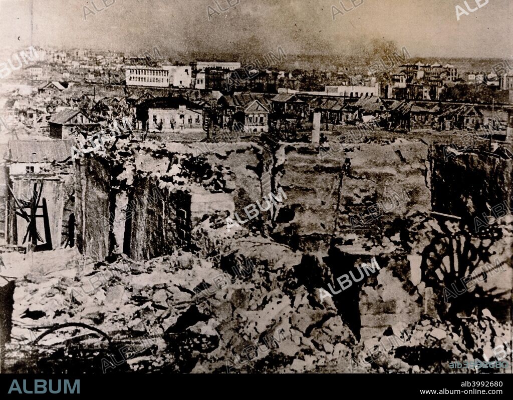 The ruins of Stalingrad, c1942. The Battle of Stalingrad (23 August 1942 - 2 February 1943) was a major World War II battle in which Nazi Germany and its allies fought the Soviet Union for control of the city of Stalingrad. It is among the bloodiest battles in the history of warfare.