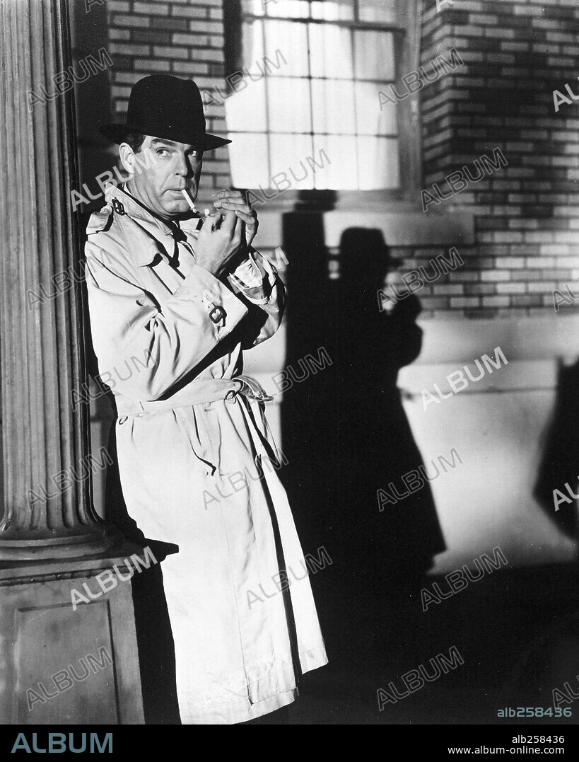 FRED MACMURRAY in PUSHOVER, 1954, directed by RICHARD QUINE. Copyright COLUMBIA PICTURES.