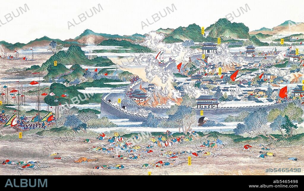 The Taiping Rebellion was a widespread civil war in southern China from 1850 to 1864, led by heterodox Christian convert Hong Xiuquan, who, having received visions, maintained that he was the younger brother of Jesus Christ, against the ruling Manchu-led Qing Dynasty. About 20 million people died, mainly civilians, in one of the deadliest military conflicts in history. Hong established the Taiping Heavenly Kingdom with its capital at Nanjing. The Kingdom's army controlled large parts of southern China, at its height containing about 30 million people. The rebels attempted social reforms believing in shared 'property in common' and the replacement of Confucianism, Buddhism and Chinese folk religion with a form of Christianity. The Taiping troops were nicknamed 'Longhairs' (simplified Chinese: ??; traditional Chinese: ??; pinyin: Chángmáo) by the Qing government. The Taiping areas were besieged by Qing forces throughout most of the rebellion. The Qing government crushed the rebellion with the eventual aid of French and British forces. In the 20th century, Sun Yat-sen, founder of the Chinese Nationalist Party, looked on the rebellion as an inspiration, and Chinese paramount leader Mao Zedong glorified the Taiping rebels as early heroic revolutionaries against a corrupt feudal system.