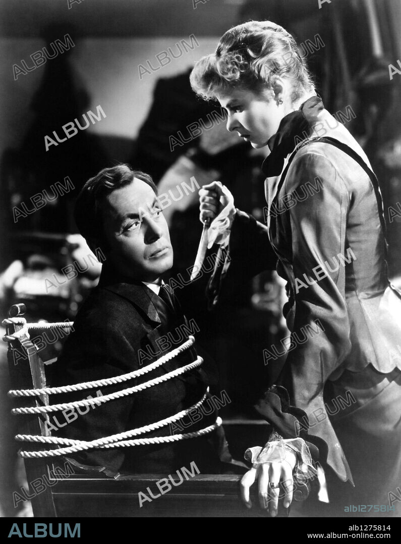 CHARLES BOYER y INGRID BERGMAN en LUZ QUE AGONIZA, 1944 (GASLIGHT), dirigida por GEORGE CUKOR. Copyright M.G.M.