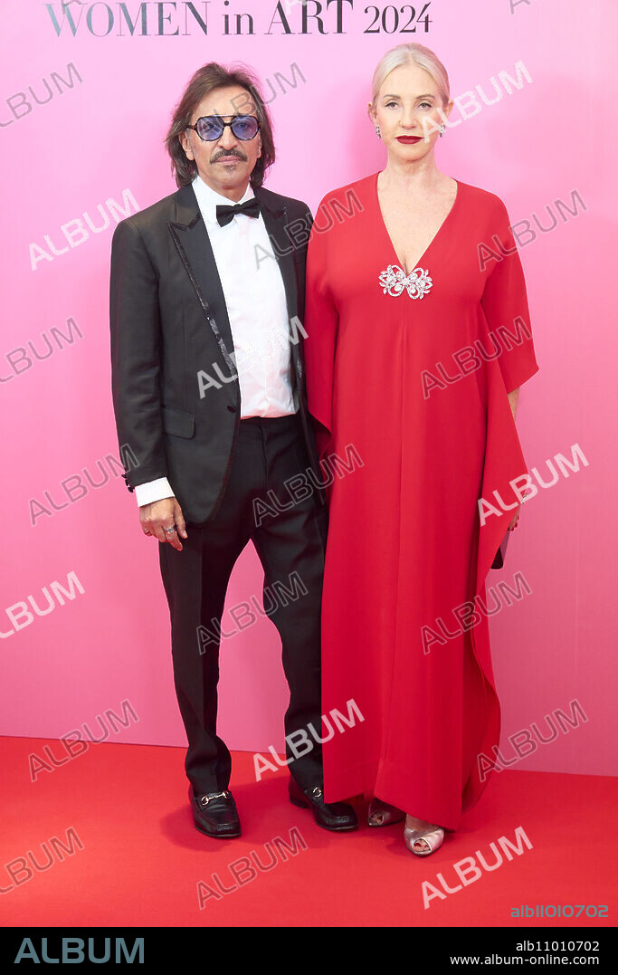 Antonio Carmona, Mariola Orellana attends 'Woman in Art' Bazaar award at Thyssen-Bornemisza Museum on May 20, 2024 in Madrid, Spain.