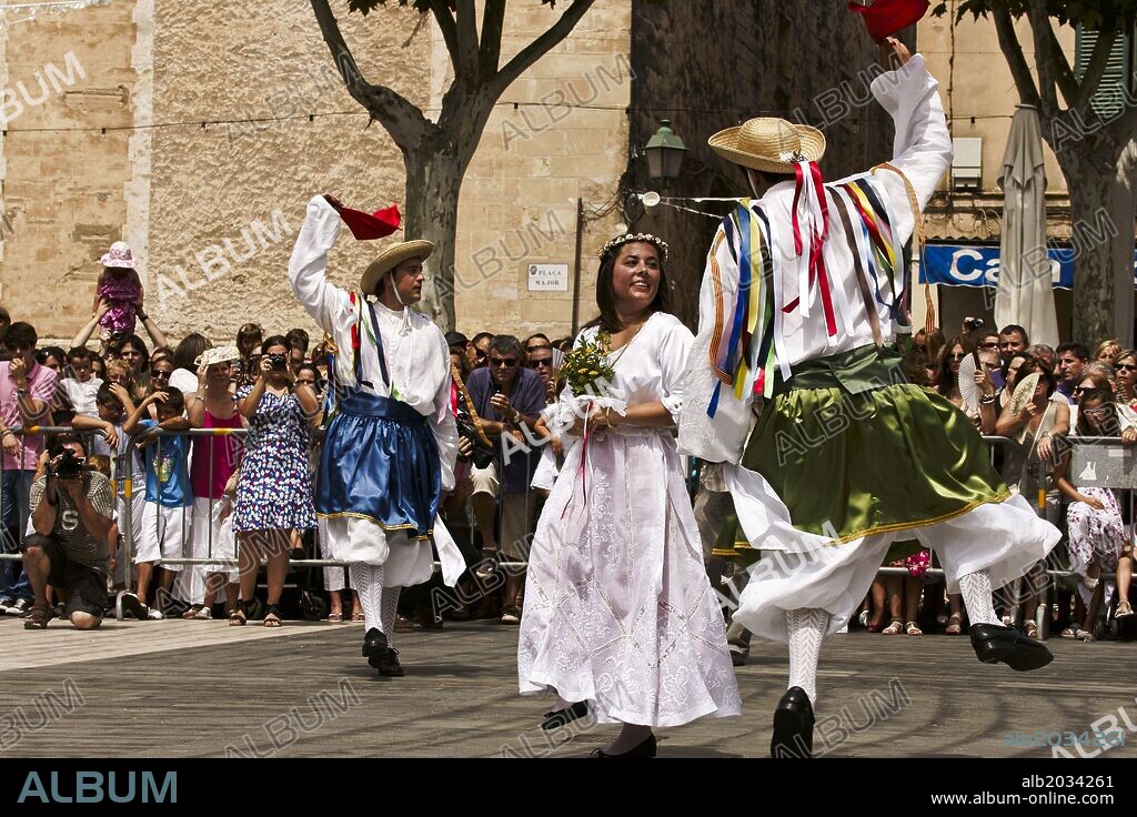 Baile des Cossiers. Pollença.Sierra de Tramuntana.Mallorca.Islas Baleares. España.
