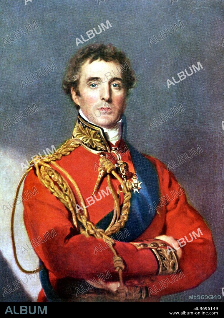 Portrait of Arthur Wellesley (1769-1852), 1st Duke of Wellington, 1814 (oil on canvas) . Artist Lawrence, Sir Thomas (1769-1830) - Sir Thomas Lawrence. Location Apsley House, The Wellington Museum, London, UK . ©TopFoto.