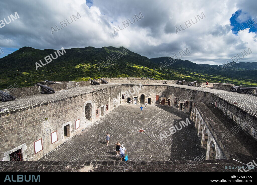 Brimstone Hill Fortress, UNESCO World Heritage Site, St. Kitts, St. Kitts and Nevis, Leeward Islands, West Indies, Caribbean, Central America.