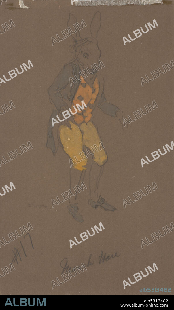 WILLIAM PENHALLOW HENDERSON. March Hare (costume Design from Alice-in-Wonderland, 1915).