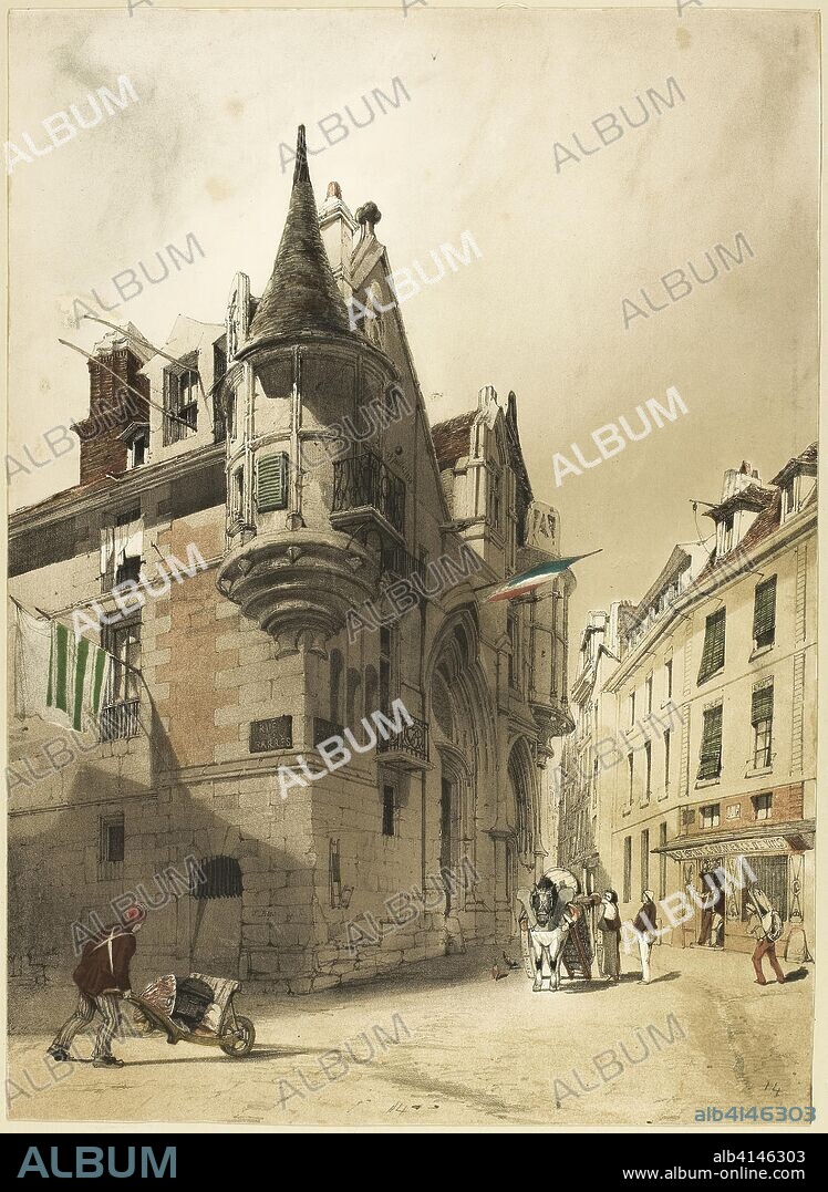 Hotel de Sens, Paris. Thomas Shotter Boys (English, 1803-1874); published by Charles Joseph Hullmandel (English, 1789-1850). Date: 1839. Dimensions: 375 × 273 mm. Color lithograph on paper. Origin: England.