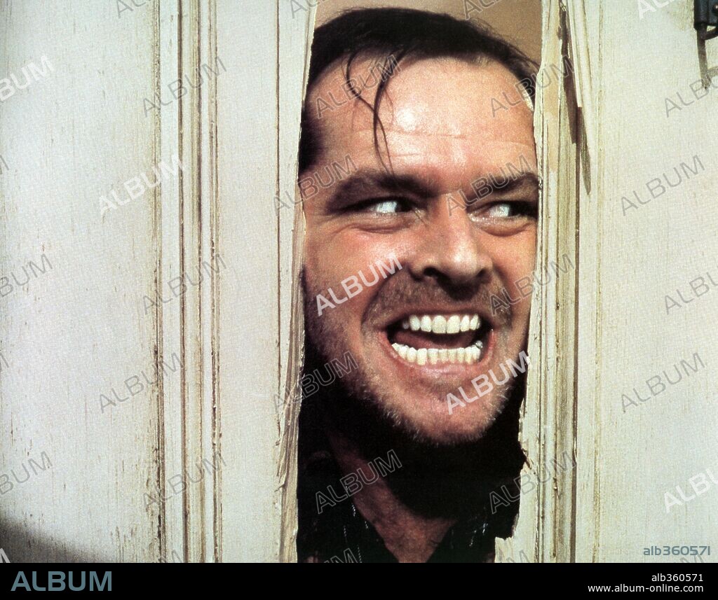 JACK NICHOLSON in SHINING, 1980 (THE SHINING), unter der Regie von STANLEY KUBRICK. Copyright WARNER BROTHERS.