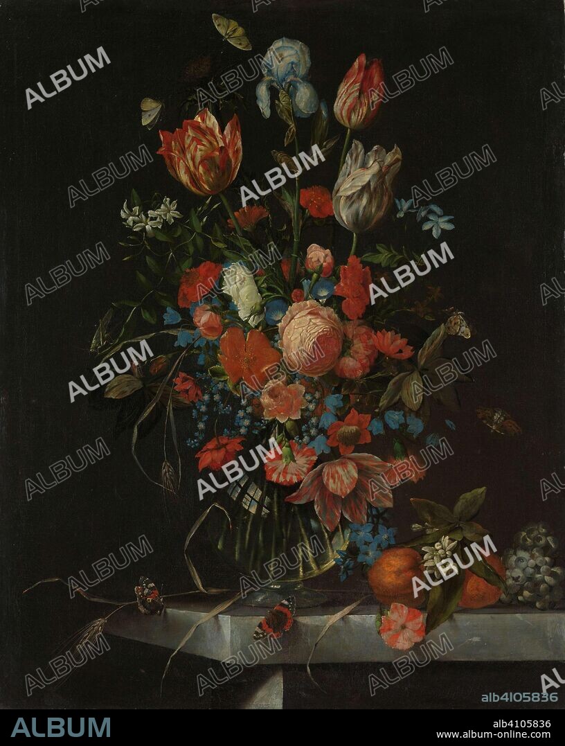 OTTMAR ELLIGER (I). Still Life with Flowers. Dating: 1673. Measurements: h 86 cm × w 68 cm.