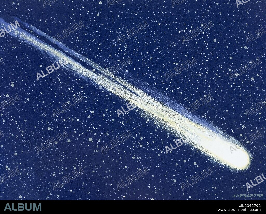 COMETA "HALLEY". Acuarela.
