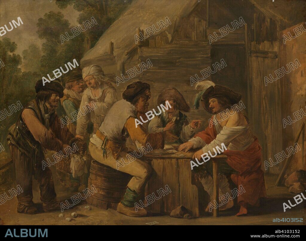 ANDRIES BOTH. The card players. Dating: 1623 - 1641. Measurements: h 32 cm × w 44 cm; d 6.5 cm.