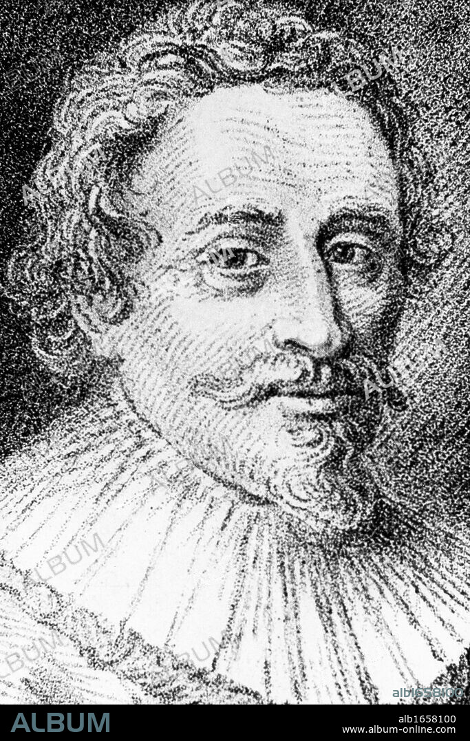 Grotius (Hugo de Groot) 1583-1645, Dutch theologian and jurist. Engraving from Alexandre Saverien Histoire des Philosophes Modernes, Paris 1762.