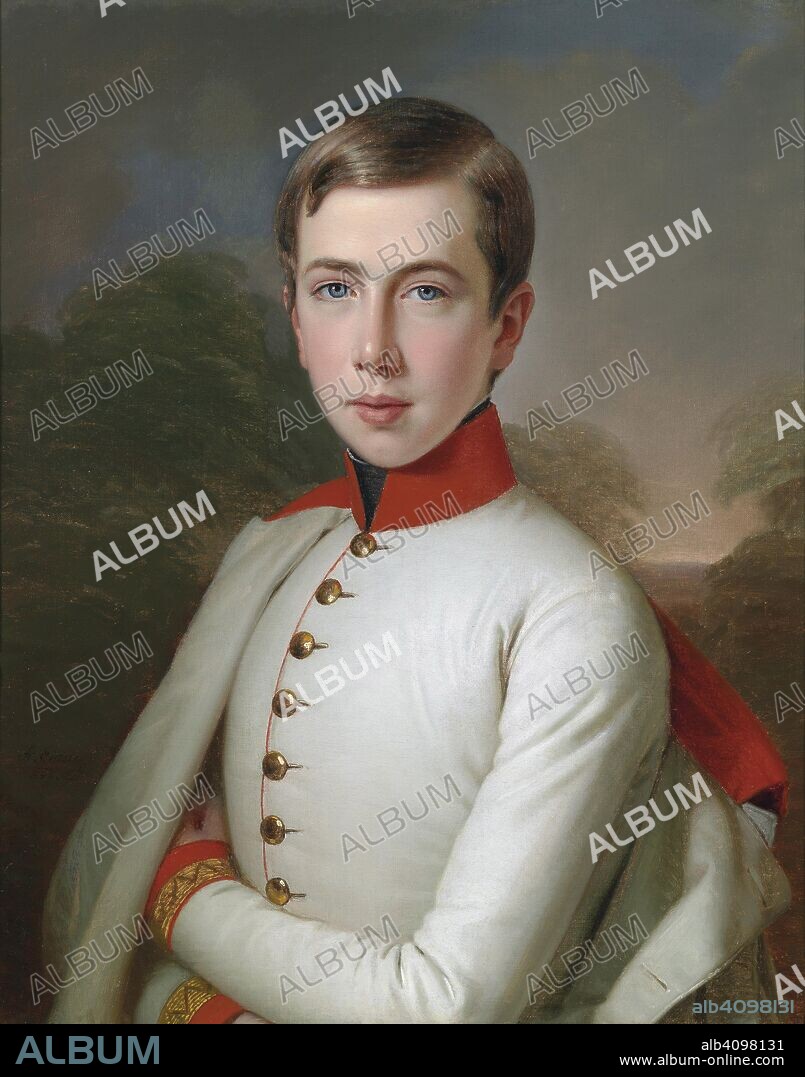 ANTON EINSLE. Archduke Karl Ludwig of Austria (1833-1896) at the age of 15.