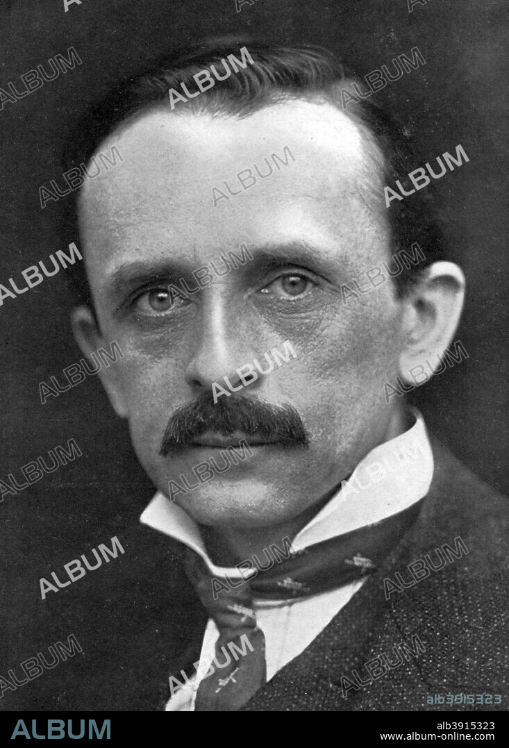 Sir James Matthew Barrie, Scottish novelist and dramatist, 1910. JM Barrie (1860-1937) is best remembered as the author of Peter Pan. Supplement to The Bookman, 1910.